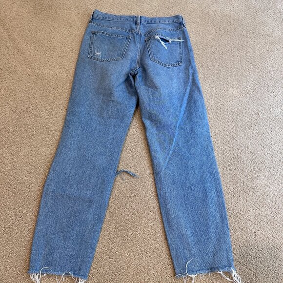 Free People Jean Blossom Boho Crop Skinny High Rise Button Fly Size 27 #OB901610 - Picture 11 of 14